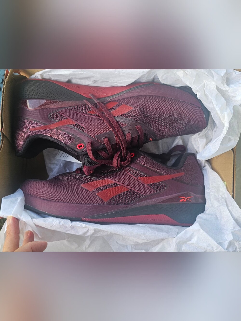 Size 12 Women - Reebok Nano X5 Black Cherry